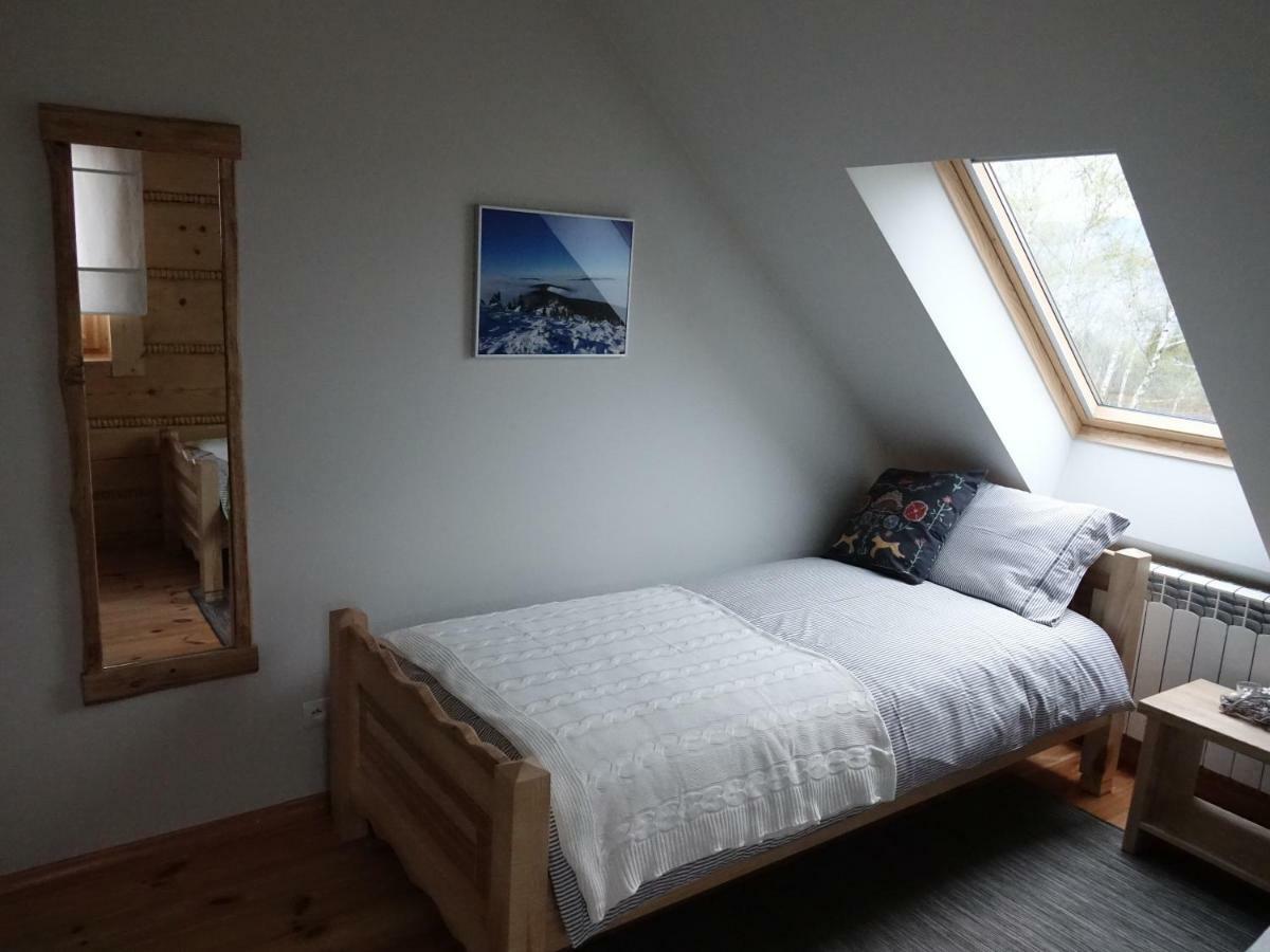 Domki Zawoja Z Jacuzzi Buitenkant foto